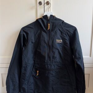 LL bean windbreaker rain jacket hoodie